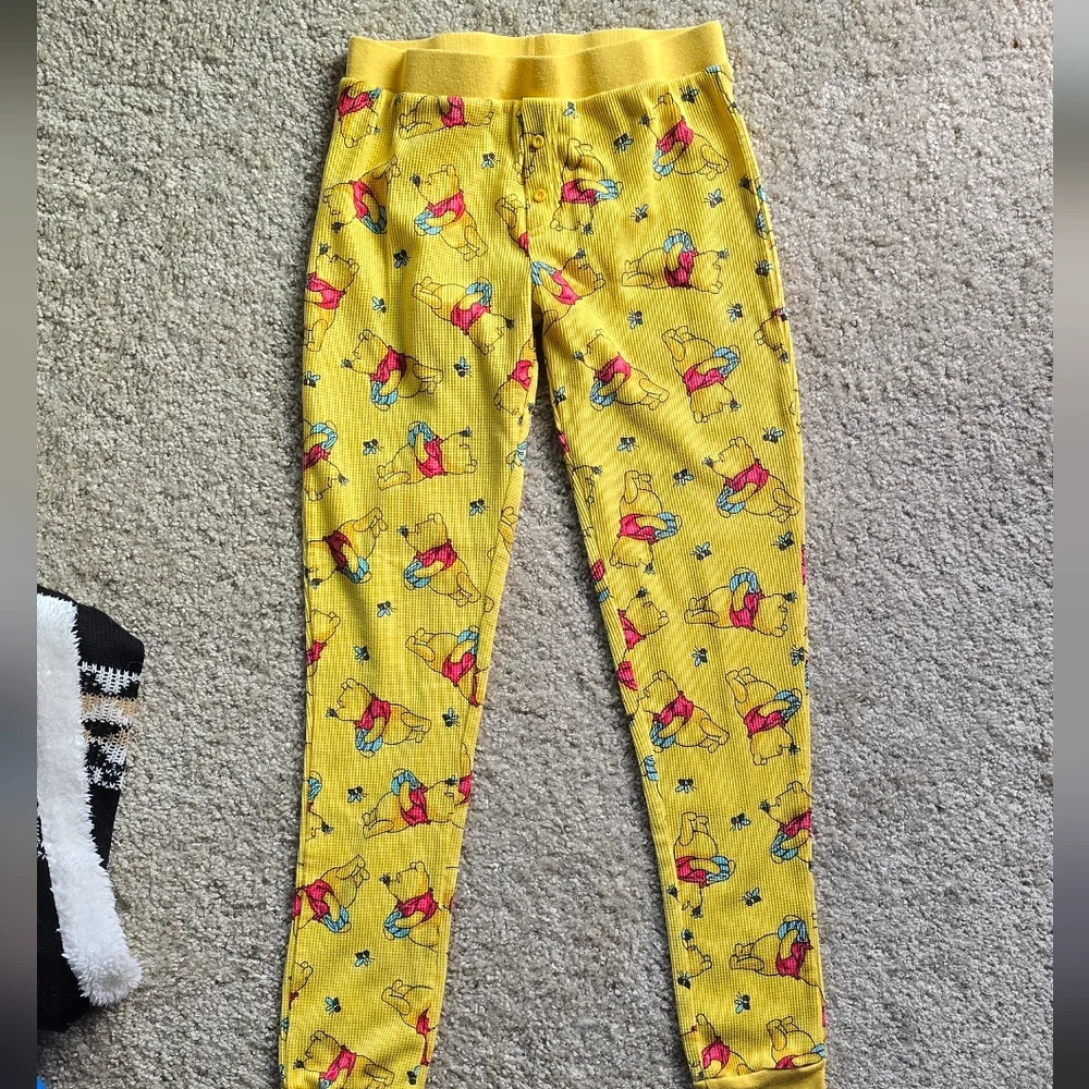 Disney Yellow & White Winnie the Pooh Pajama Set - Picture 3 of 5